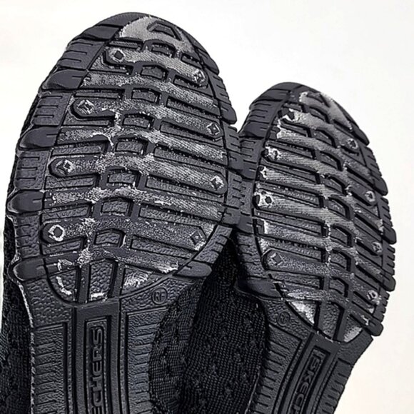 Skechers Relaxed Fit Air Cooled Bikers Witty Knit Ballet Textile Flat Shoes Sz 7 - Picture 12 of 15